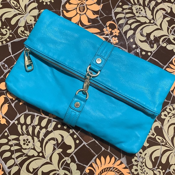 STEVE MADDEN TURQUOISE SHOULDER BAG. - Picture 10 of 10